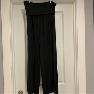 Athleta Studio Wide Leg Pant, Black size med